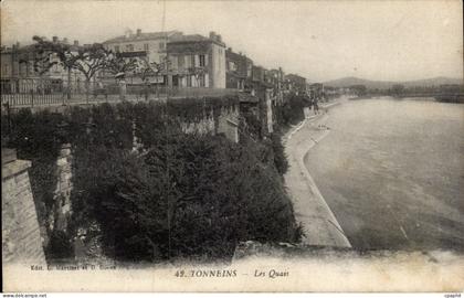 CPA Tonneins Les quais