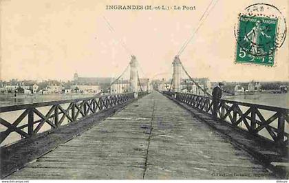 49 - Ingrandes - Le Pont - Animée - CPA - Voir Scans Recto-Verso