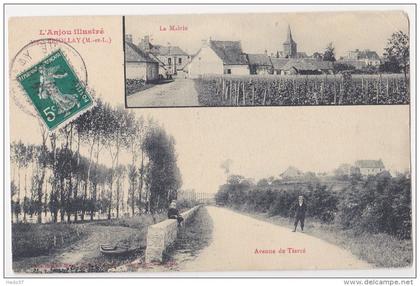 Briollay - La Mairie et l'avenue de Tiercé