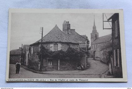 Chavagnes les eaux, rue de l'église et route de Thouarcé, Maine et Loire 49