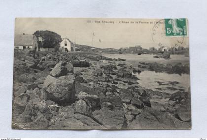 iles Chausey, l'anse de la Ferme et l'hôtel des iles, Manche 50