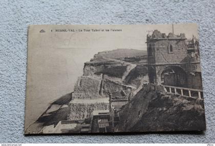 Cpa 1923, Mesnil Val, la tour Talbot et les falaises, Manche 50