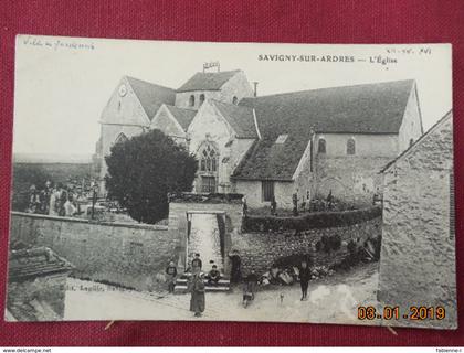 CPA - Savigny-sur-Ardres - L'Eglise
