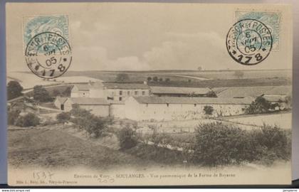 Soulanges - Vue panoramique de la Ferme de Bayarne - Environs de Vitry (rare)