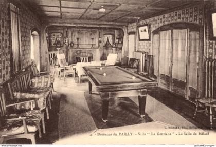 CPA Le Pailly Haute Marne, Domäne Pailly, Villa La Gentiane, Billardsaal