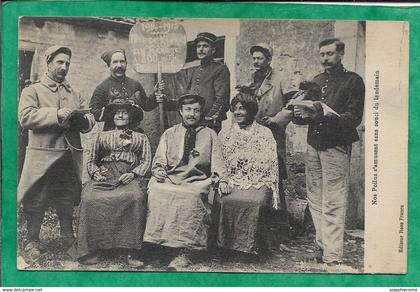 Xivray (55) 1914-1915 fête d'un mariage à 800 m des Boches 2scans Nos poilus s'amusent sans souci du lendemain