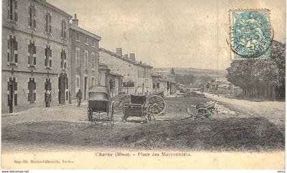 Carte  POSTALE  Ancienne de  CHARNY - Place des Marronniers