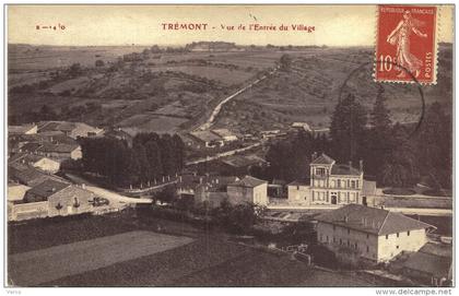 Carte Postale Ancienne de TREMONT sur SAULX