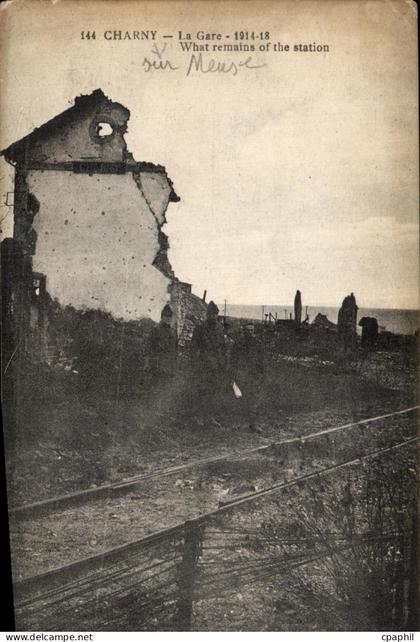 CPA Charny La Gare Militaria