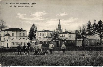 CPA Albestroff Albesdorf Moselle, Sankt Anna, Lazarett