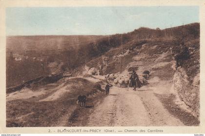 BLAINCOURT-les-PRECY (Oise): Chemin des Carrières - Berger - Moutons