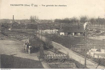 CPA  Thourotte Vue générale des Chantiers