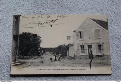 saint Sauveur, route de Compiègne, entrée de la forêt, Oise