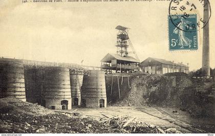 CPA (61) mines de LARCHAMP  fours de grillage (parfait etat )