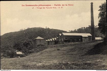 CPA Athis de l'Orne, Vallee de la Vere, Tissage des Vaux de Vere