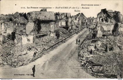 Bapaume - Ruines - Souvenons nous - CPA