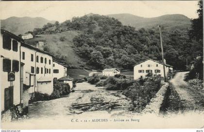 CPA AK Aldudes Arriviee au Bourg FRANCE (1132237)
