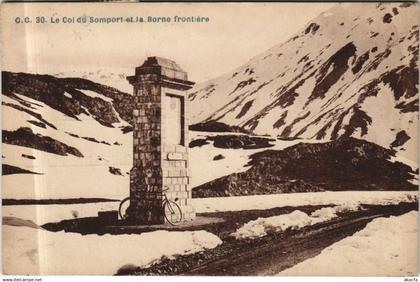 CPA Le Col du Somport et la Borne Frontiere (1163930)