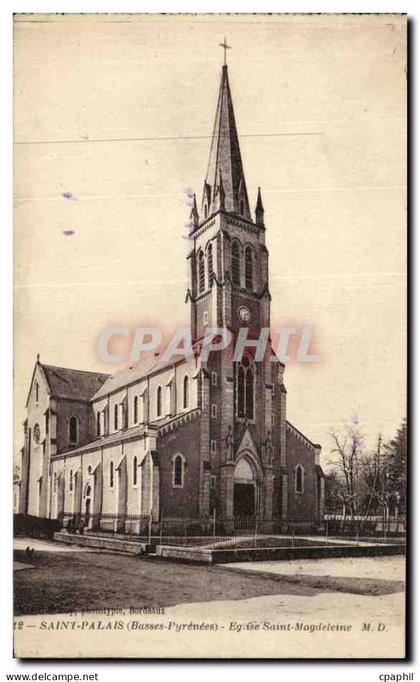 CPA Saint Palais Eglise Saint Magdeleine