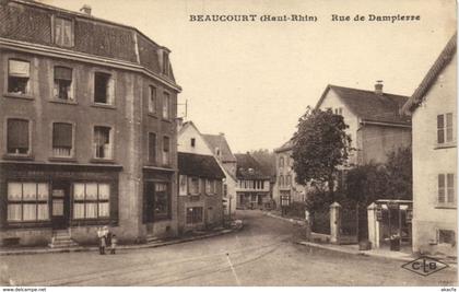 CPA AK BEAUCOURT (Haut-Rhin) Rue de DAMPIERRE (170530)