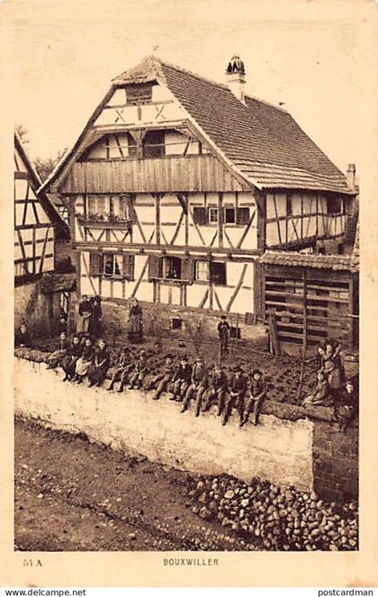 France - Bouxwiller - Maison Alsacienne - Paysans - Imp. Edit. BRAUN & Cie, Dornach