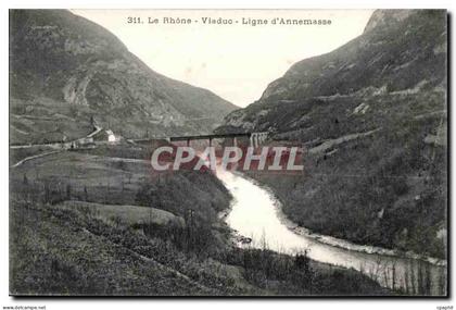 Le Rhone - Viaduc - Ligne d Annemasse - CPA