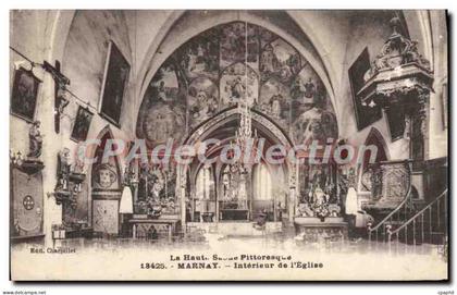 CPA Marnay Interieur De I'Eglise