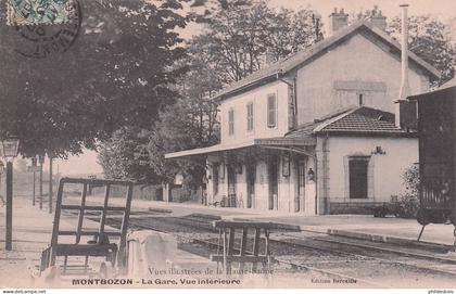 HAUTE SAONE  MONTBOZON  la gare vue intérieure