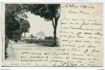 CPA - Carte Postale - France - Saint Loup sur Semouse - Avenue de la Gare  (SV6152)