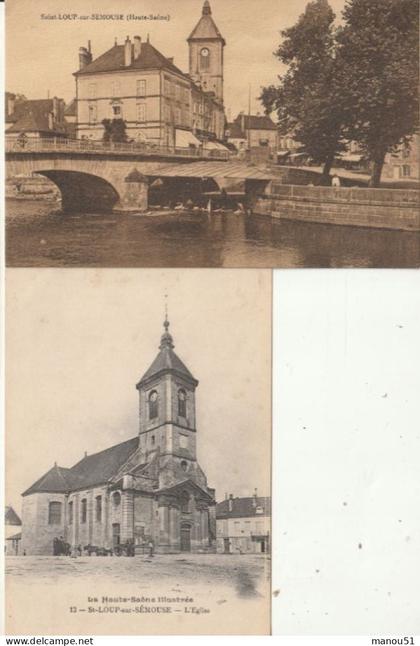 SAINT LOUP sur SEMOUSE - 2 CPA