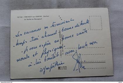 Cpm, Fresnay sur Sarthe, la Sarthe au Bourgneuf, Sarthe 72