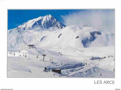 Carte Postale - 73 - Les Arcs - Les Arcs 2000 - Les pistes et l'Aiguille Grive - CPM - Flamme Postale - Voir Scans Recto