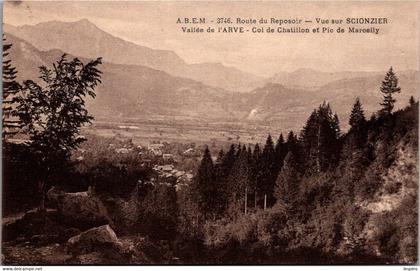 74 - Vue sur SCIONZIER - Route du reposoir - Vallée de L'Arve