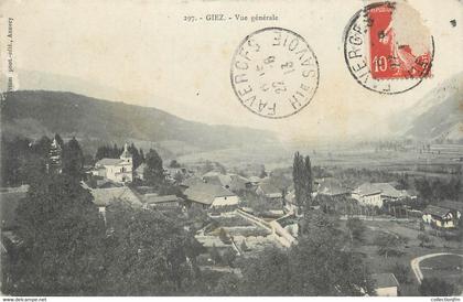 .CPA  FRANCE 74 " Giez,  Vue générale"
