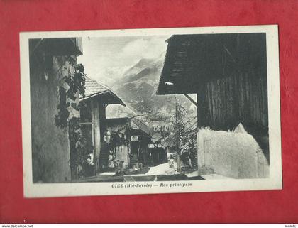 CPA -  Giez  -( Hte -Savoie) -  Rue principale