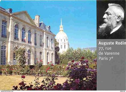 75 - Paris - Personnages Célèbres - Auguste Rodin - Hotel Biron   77 rue de Varenne   Paris 7e - Fleurs - Carte Neuve -