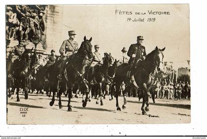 CPA Carte Postale France-Paris- Fête de la Victoire  le 14/07/1919  VM12257