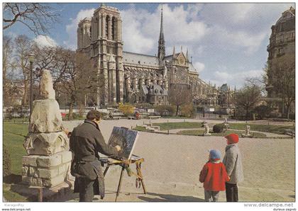 Paris, Notre Dame old postcard travelled 19?? bb151026