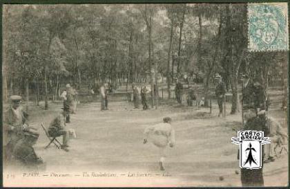 75 Paris - 519  PARIS - Vincennes - Un Boulodrome - Les joueurs - cpa