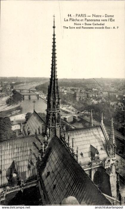 CPA Paris I Ile de la Cité, Panorama von Notre-Dame
