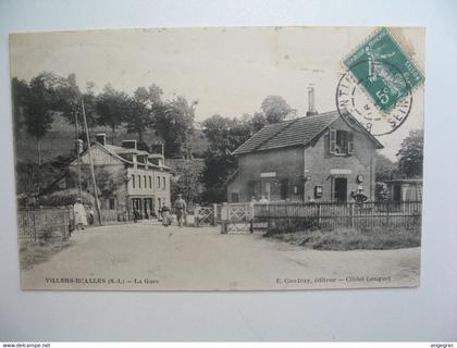 CPA Gare : Villiers-Ecalles  -   La Gare