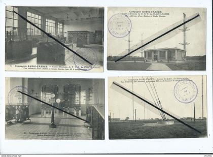 11 CPA  - Compagnie Radio France -Centre de T.S.T de Sainte Assise (cachet Compagnie Radio France-Centre de T.S.F ...)