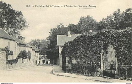 Carte Postale Ancienne - 78 - Les Vaux de Cernay - La Fontaine Saint-Thibaut et l'Entrée des Vaux-de-Cernay - CPA - Voir