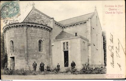 CPA Chauray Deux Sèvres, Chevet de l`eglise
