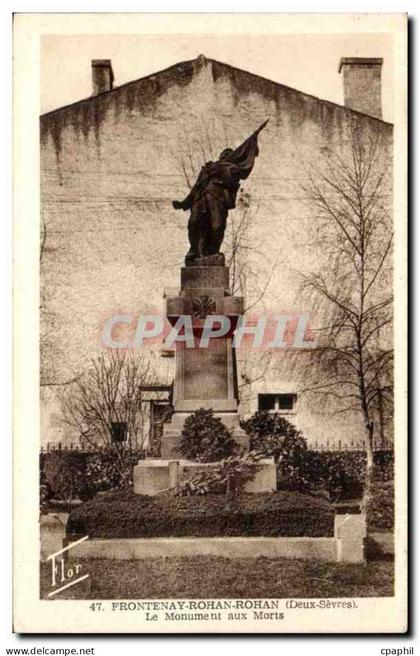 Frontenay Rohan Rohan CPa Le monument aux morts