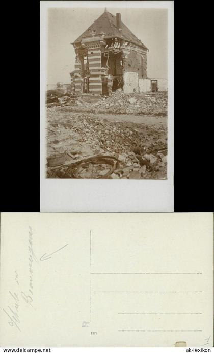 Beuvraignes l'école de garçons/zerstörte Schule 1916 Privatfoto