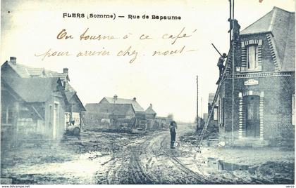 Carte Postale  ANCIENNE de  FLERS - Rue de Bapaume