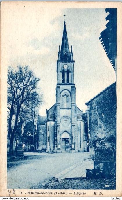 82 - BOURG de VISA --  L'Eglise