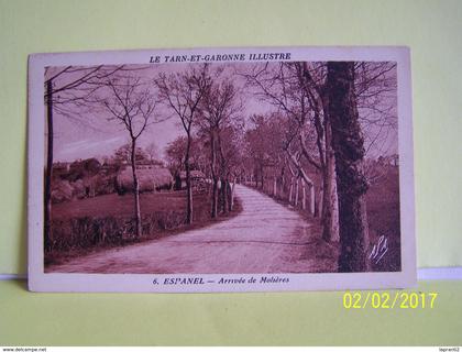 ESPANEL (TARN ET GARONNE) MOLIERES.  ARRIVEE DE MOLIERES.