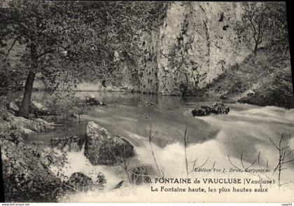 CPA Fontaine De Vaucluse La Fontaine Haute Les Plus Hates Eaux